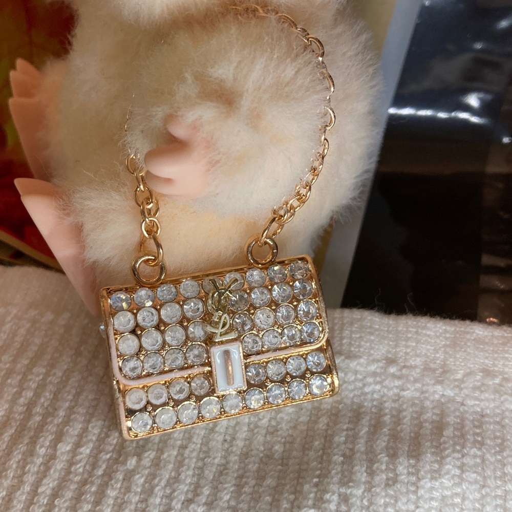 LABUBU, Gold and Rhinestone Mini Purse - Picture 2 of 6